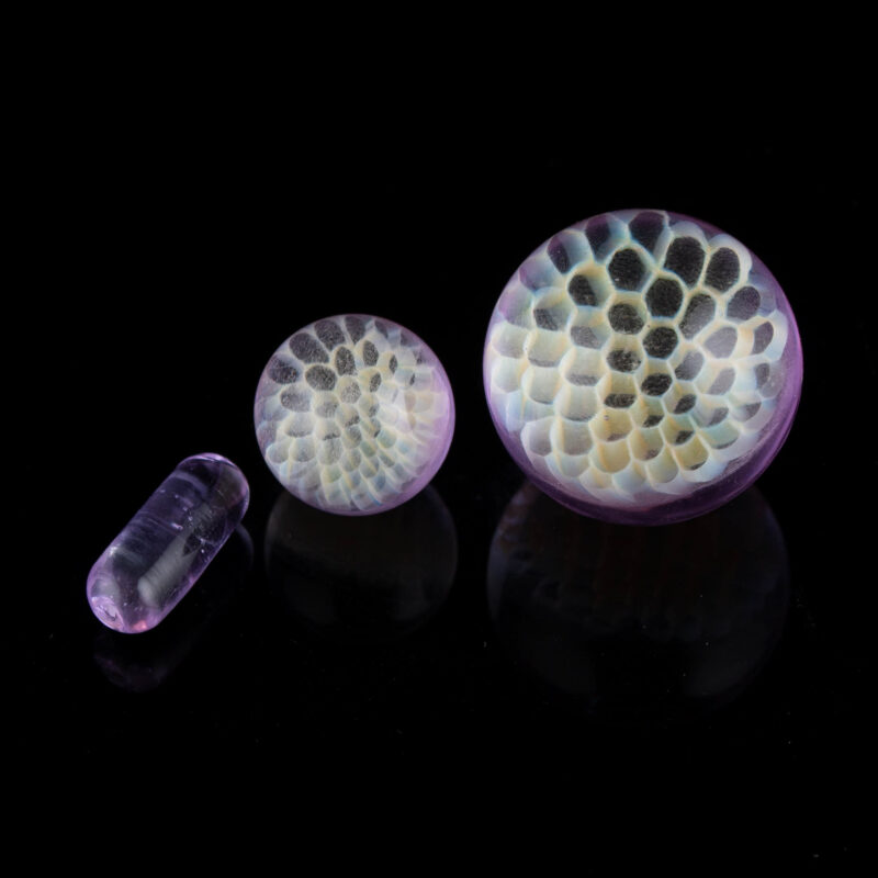 Honeycomb Marble Terp Slurper Pearls Set - Image 2