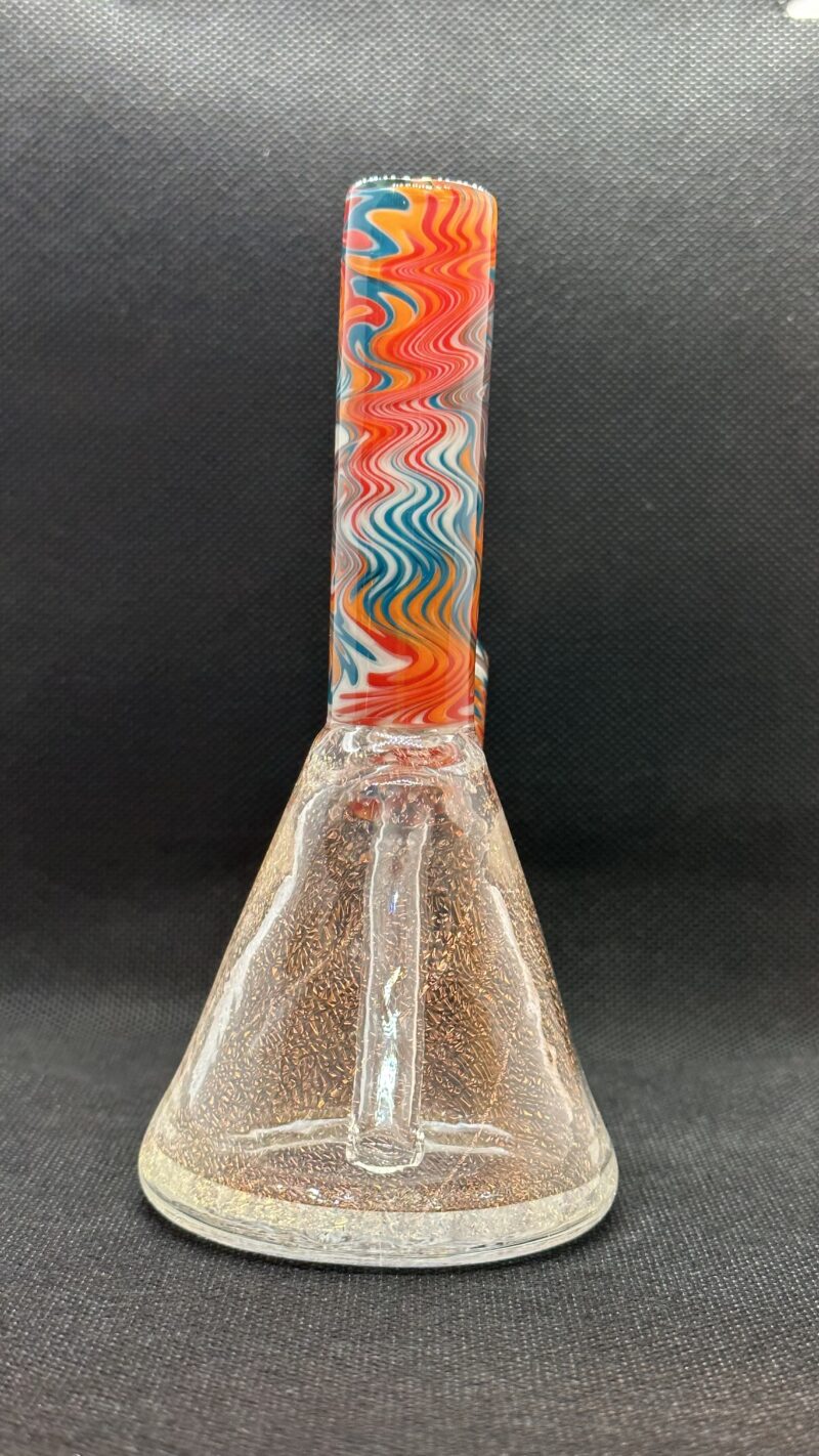 BDunn Fire and Ice Dichroic Clear Mini Tube 10mm - Image 3