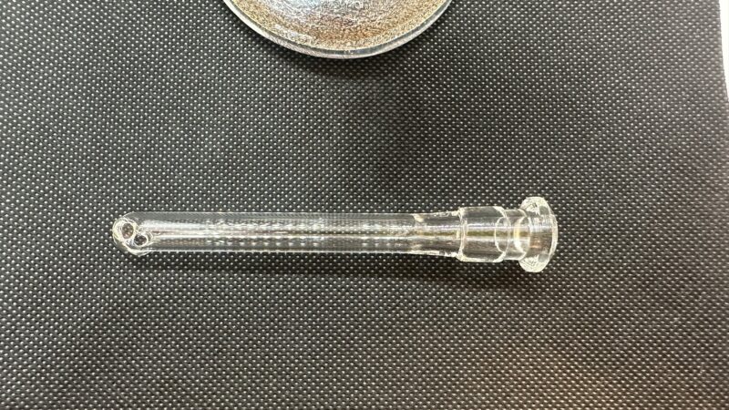 BDunn Fire and Ice Dichroic Clear Mini Tube 10mm - Image 6