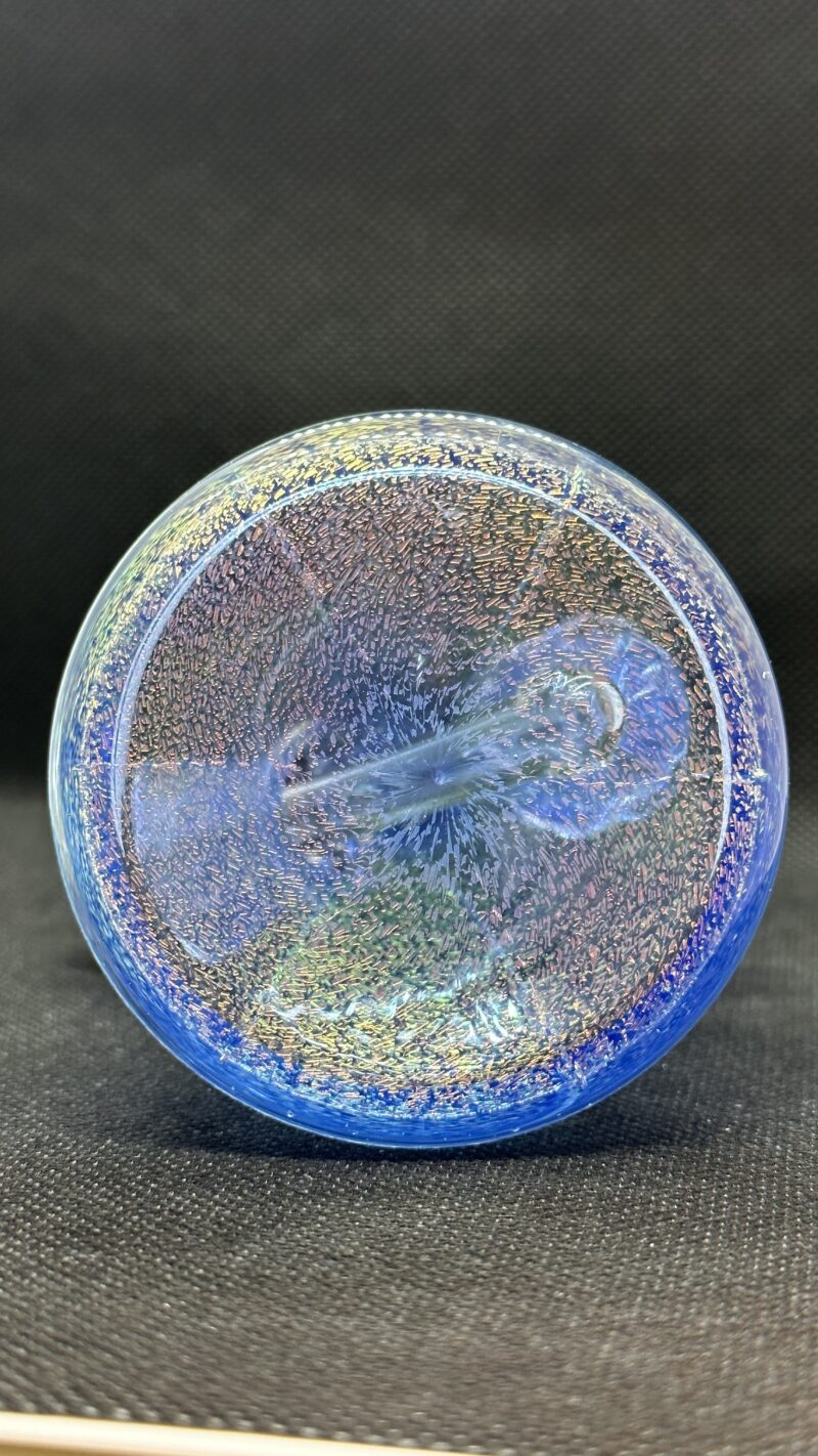 Justin Freeman Bird Skull Mini Tube Gold Dichroic 10mm - Image 3