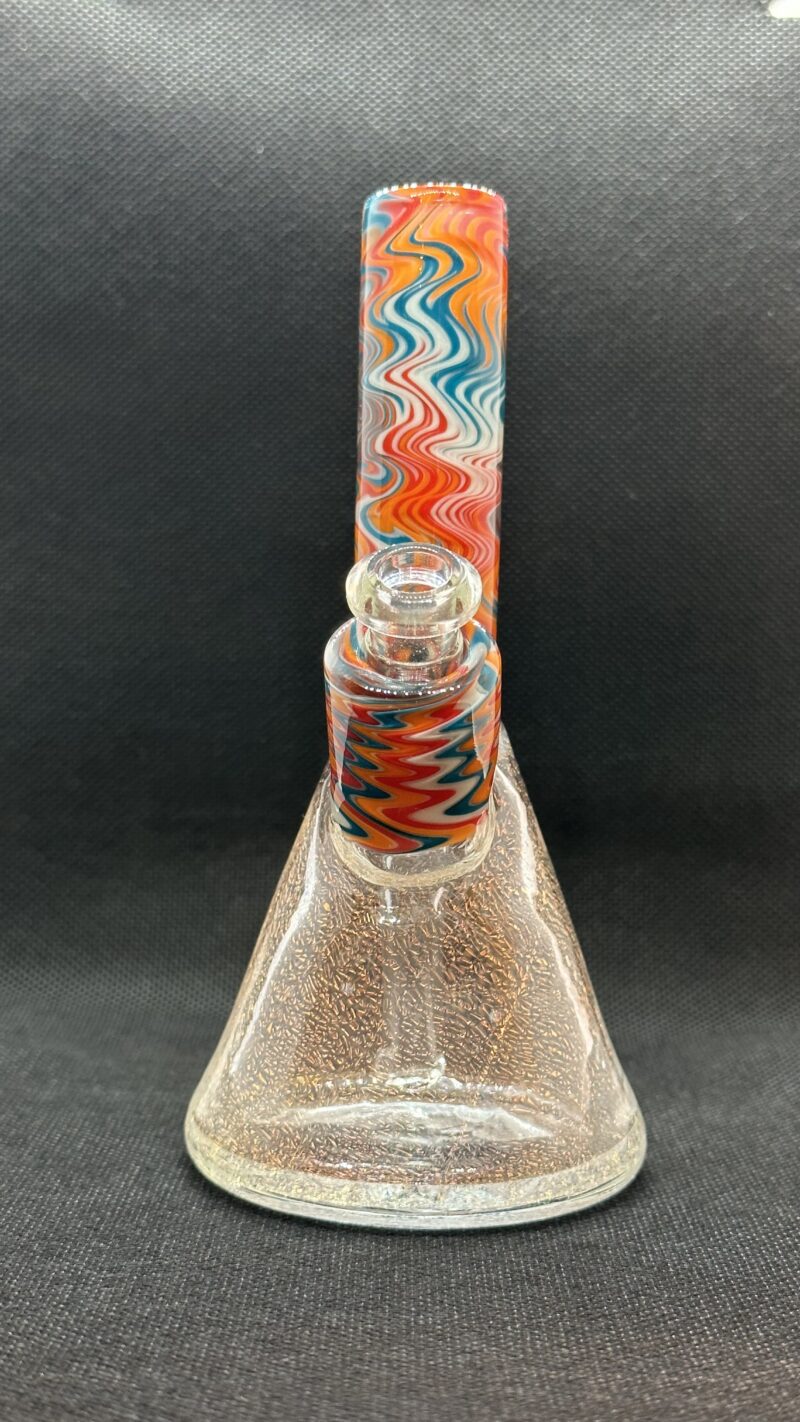 BDunn Fire and Ice Dichroic Clear Mini Tube 10mm - Image 4