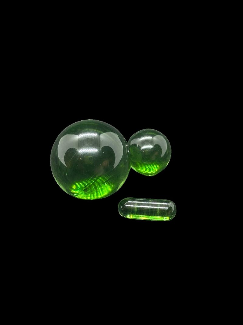Hand Made Glass Art Marble Set- Blue Teal Green Red Black Pink Yellow