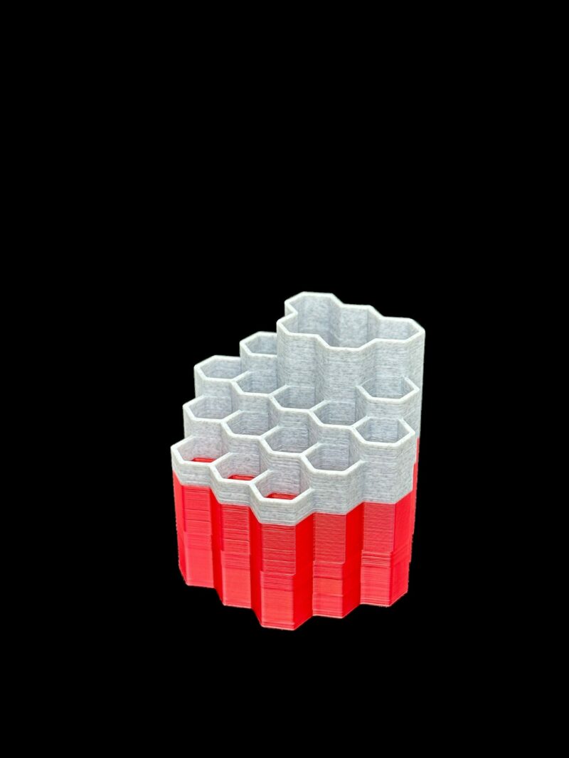 Custom Honeycomb 510 Cartridge and Battery Holder - Custom Single and Dual Color Options Hold 14 Cartridges and Battery - Image 3