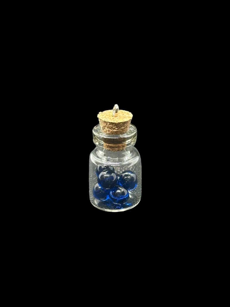 Sapphire Terp Pearls With Jar- 6mm Terps Quartz Spin Marble Crafts Jewelry