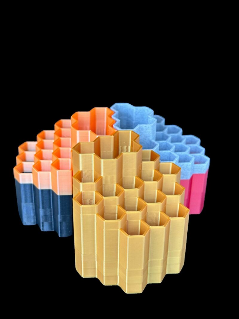 Custom Honeycomb 510 Cartridge and Battery Holder - Custom Single and Dual Color Options Hold 14 Cartridges and Battery - Image 5