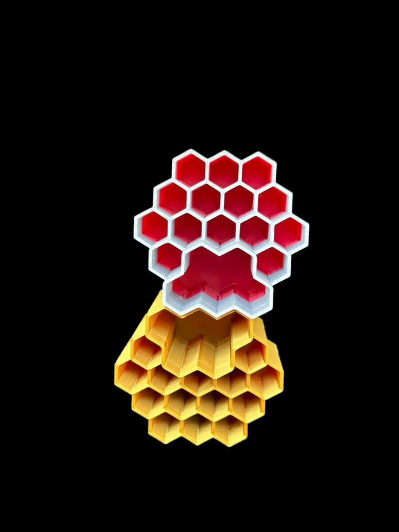 Custom Honeycomb 510 Cartridge and Battery Holder - Custom Single and Dual Color Options Hold 14 Cartridges and Battery - Image 6