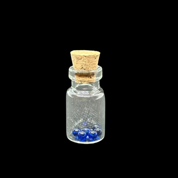 Sapphire Terp Pearls With Jar 3mm 4mm Cute Collectible Glass Jewelry