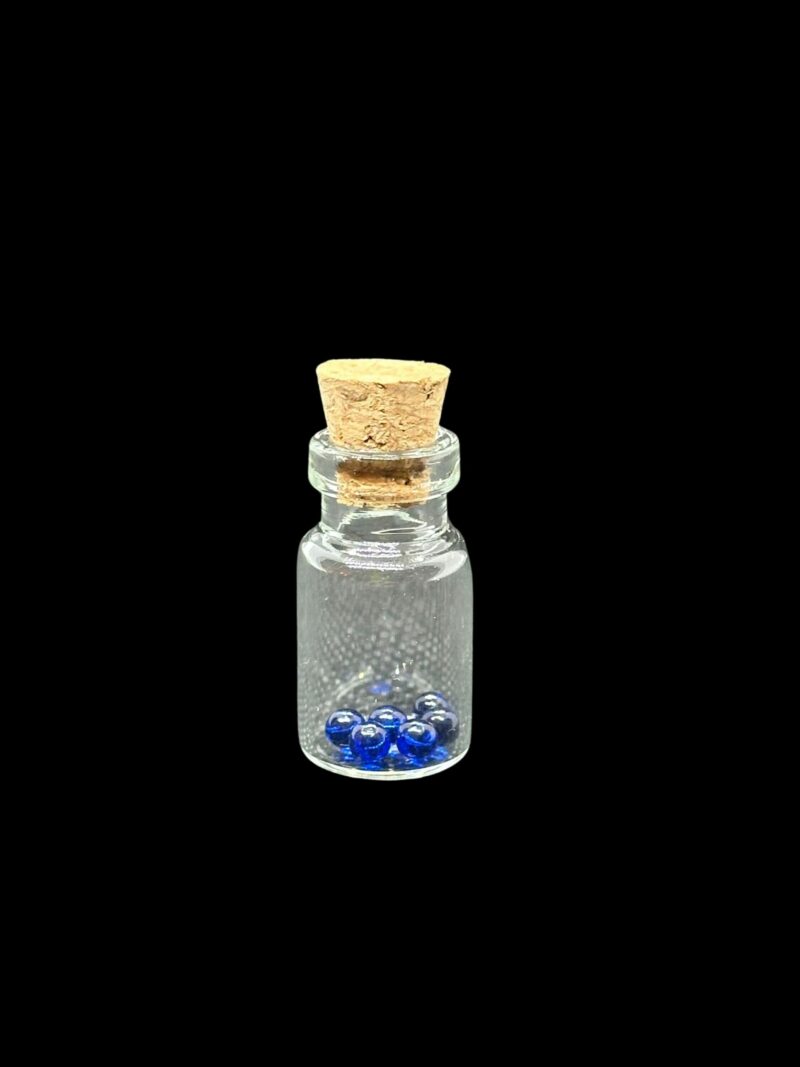 Sapphire Terp Pearls With Jar 3mm 4mm Cute Collectible Glass Jewelry