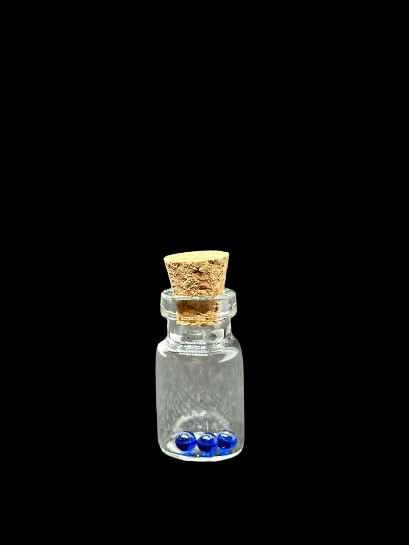 Sapphire Terp Pearls With Jar 3mm 4mm Cute Collectible Glass Jewelry - Image 2