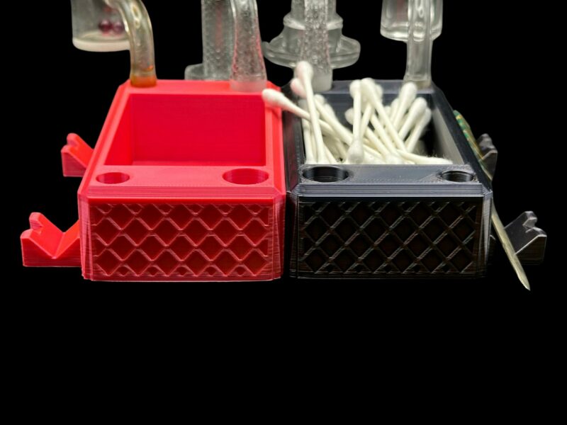 Banger-Bowl Station Organizer for 14mm & 10mm Bangers –Custom Dab Tool Holder with Cotton Swab Storage Dabbing Accessory Stand  Clean Setup - Image 5